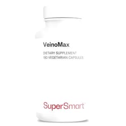 Supersmart - VeinoMax (Advanced Complex) - with Diosmin, Hesperidin, Horse Chestnut, Vitexin - Veins Supplement | Non-GMO & Gluten Free - 180 Vegetarian Capsules