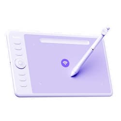 Parblo Intangbo SW Wireless Drawing Tablet,7x4 inch,6 Customized Keys, Digital Graphics Tablets with 16384 Pressure Levels, S01 Battery-Free Stylus Compatible with Windows/Mac/Android-Purple