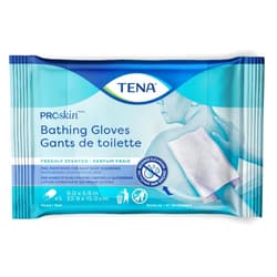 TENA ProSkin Bathing Glove Wipe or Washcloth 5.9 X 9 Inch 54366, 1 Pack 5 Wipes