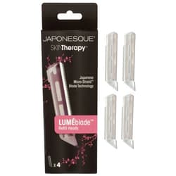 JAPONESQUE SKINTherapy Lumeblade Dermaplane Replacement Blade Refills 4-Pack Facial Razor Heads