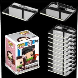 LRANFOW Wall Shelf Wall Mount Storage Organizer for Funko Pop, Smart Speaker, Action Figures, Security Camera or Other Small Items (12 Pack Clear)