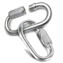 Yardware etcetera Quick Links 1/8 inch (3.5mm) Zinc Plated 24 Pack - 220 lb Working Load Limit - Chain Links