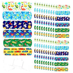 Nuanchu 6 Styles Kids Cartoon Bandages Adhesive Flexible Colorful Bandages Cute Cartoon Bandages for Boys Waterproof Breathable Bandages Protect Scrapes and Cuts for Girls Boys Children Toddlers (120 Pcs)