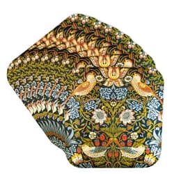 3dRose CST_219390_2 William Morris Strawberry Thief Pattern Soft Coasters (Set of 8)