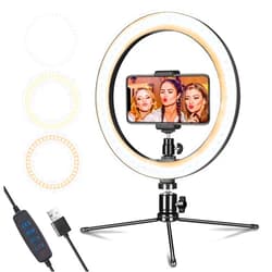 AIXPI Dimmable Desk Makeup LED Ring Light 10