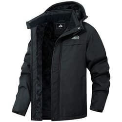 MAOYSSEN Men's Waterproof Ski Jacket Warm Winter Hooded Snowboarding Windbreaker Mountain Snow Coat