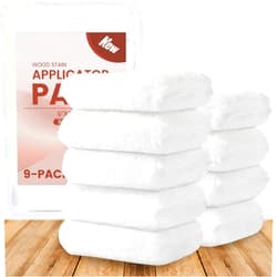 EIHFHIE 9 Pack Wood Stain Applicator Pads, Lint, Snag Free Applicator Pads,for Wood Stain and Oil Based Finishes Cleaning,Reusable Applicator, Staining Pads Set