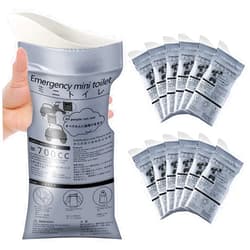 Moodooy Disposable Emergency Urinal Bag, 8/12/20/24 Pack Portable Camping Pee Bags, Travel Pee Bags, Traffic Jam Emergency Portable Urine Bag, Vomit Bags, for Men Women Kids Children Patient