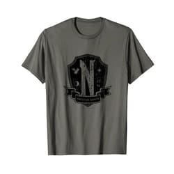 Wednesday Nevermore Academy Emblem T-Shirt