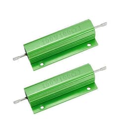 Tsnamay 100 Watt 100 Ohm Resistor Aluminum Case Wirewound Chassis Mounted 2Pcs