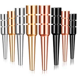 Mudder 32 Pieces Metal Cribbage Pegs Fit 1/8 Holes Cribbage Pegs with a Tapered Design for Cribbage Traditional Board Game, 4 Colors