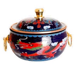 LEIXIUSM Fondue Pots Small Hot Pot Single Small Hot Pot Small Copper Pot One Person One Pot Hot Pot Special Pot for Induction Cooker(C)