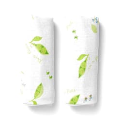 Twoborn Twin Swaddle Baby Blankets - 2-Pack, Oversized, Adjustable Newborn Wraps for Sleep, Soft Silky Skin-Friendly Muslin Cotton Wraps, Multipurpose Breathable Receiving Blankets, Unisex Boys Girls