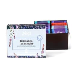 Yogi Tea Relaxation Sampler Box - 8 Favorite Herbal Teas (32 Tea Bags) - Assorted Delicious Wellness Teas - Caffeine Free - Tea Gift Set & Variety Pack Sampler