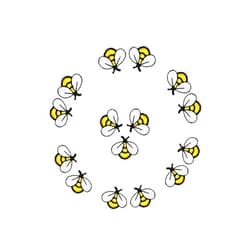 UUYYEO 30 Pcs Bee Embroidered Patches Cute Bumble Iron On Applique Patches Decoration Sewing Patches for Bags Jackets Clothes
