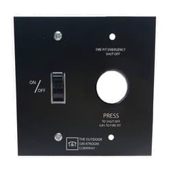 The Outdoor GreatRoom Company On/Off Wall Switch with E-Stop for Direct Spark Ignition System (WSEP-CP)