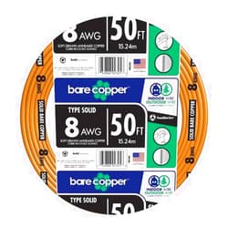 Southwire 50-ft 8-Gauge Solid Soft Drawn Copper Bare Wire (by-The-Roll)