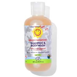 California Baby California Kids Super Sensitive Unscented Shampoo and Bodywash | 100% Plant-Based | Gentle Skincare | Fragrance Free | Hypoallergenic | 251 mL / 8.5 fl. oz.