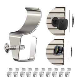 Hibezos Vinyl Siding Clip Hooks for All-New Outdoor Camera, No-Hole Needed Outdoor Siding Hanger Mounting for Home Security Camera, Vinyl Siding Mount,12 Pack
