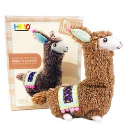 HKKYO Sewing Kits for Kids 8-12, Arts and Crafts for Kids Ages 8-12, Llama Sewing Kit for Kids, Make Your Own Stuffed Animal Kit, Alpaca Craft Sewing Kit, DIY Plush Craft Supplies