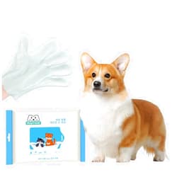 MAJIYAHE Pet Cleaning Gloves Wipes, Pet Bathing Wipes for Dogs & Cats, Cleaning & Deodorizing Grooming Gloves, Nourish Fur Glove Wipes for Daily Care and Traveling, Rinse Free, 10 PCS