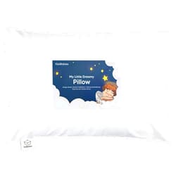 KeaBabies Toddler Pillow with Pillowcase - 13x18 My Little Dreamy Pillow, Organic Cotton Toddler Pillows for Sleeping, Kids Pillow, Travel Pillows, Mini Pillow, Nursery Pillow, Toddler Bed Pillow (Soft White)