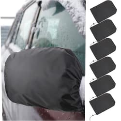 Frienda 6 Pieces Waterproof Side Mirror Covers Auto Rearview Protection Cover Exterior Rear View Accessories Car Mirror Accessories with Drawstrings for Car Vehicle Winter
