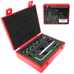 S&F STEAD & FAST Spot Weld Cutter Kit, 7 Cutters, 3/8 Shank, Depth of Cut 1/4, Cutting Diameter 5/16-3/4