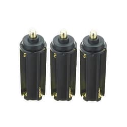 Cafurty Plastic 3xAAA Battery Adapter Tube 3pcs for Handheld Flashlight Torch - Set of 3