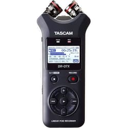 Tascam DR-07X Stereo Handheld Digital Audio Portable Recorder and USB Audio Interface, Pro Field, AV, Music, Dictation Recorder