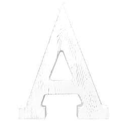 N\A Extra Large Wood Decor Letters Wood Distressed White Letters DIY Block Words Sign Alphabet Free Standing Hanging for Home Bedroom Office Wedding Party (A)