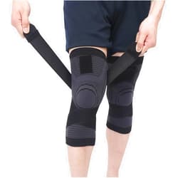 SUJAYU 2 Pack Knee Wraps for Pain Relief, Knee Wrap Knee Compression Sleeve Knee Sleeves for Men Women Compression Knee Brace, Knee Band for Knee Pain Relief, Knee Brace for Arthritis Pain and Support (Black, Large)