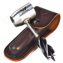 WEYLAND Bushcraft Settlers Tool Survival Hand Auger Wrench - Bush Craft Gear and Equipment Scotch Eye Wood Drill Peg and Manual Hole Maker Multitool for Camping, Bushcrafting and Outdoor Backpacking