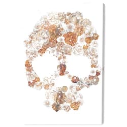 The Oliver Gal Artist Co. Symbols and Objects Wall Art Canvas Prints Dust Floral Skull' Home Décor, 10
