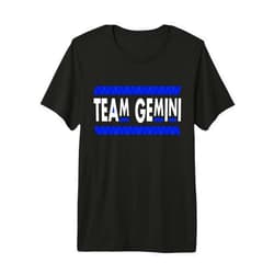 Team Gemini Horoscope Gifts Tee's Signature Tees Retro Style Team Gemini Girl May June King Zodiac Birthday Premium Tri-Blend T-Shirt