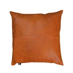 QAWACH Lambskin Leather Pillow Cover - Sofa Cushion Case - Decorative Throw Covers for Living Room or Bedroom, 18 x 18 Inches - Yellow Crunch Plane Pack of 2