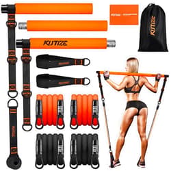 KUTIZE Pilates Bar Kit with Resistance Bands, Pilates Equipment, Multifunctional Pilates Bar for Women & Men, Pilates bar kit for for Hip, Back, Arm, Full-Body Workouts, Home Gym Strength Training Equipment