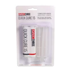 SYSTEMTHREE System Three Quick Cure 15 Epoxy Adhesive Cartridge, 50ml