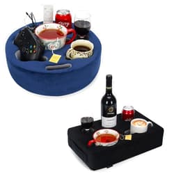 FDMGEL Couch Cup Holder Pillow - Cup Glass Cozy Pillow | Couch Caddy Sofa Bed Buddy Holds Drinks, Snacks, Remote, Phones, Tablet. Keep Drinks Stand and Prevent Spills for Car, Park, Beach, Picnic.