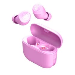 JLab Go Air Pop True Wireless Bluetooth Earbuds & Charging Case, Pink, Dual Connect, IPX4 Sweat Resistance, Bluetooth 5 Connection, 3 EQ Sound Settings Signature, Balanced, Bass Boost