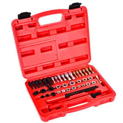 DIYAREA 42-Piece Thread Chaser Set, Thread Restorer Rethreading Kit, Thread Repair Tool with UNF UNC and Metric Sizes