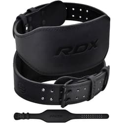 RDX Weight Lifting Belt Gym Fitness, Cowhide Leather, 4” 6” Padded Lumbar Back Support, 10 Adjustable Holes, Weightlifting Powerlifting Bodybuilding Deadlift Squat Workout Strength Training, Men Women