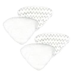 Flintar Replacement Steam Mop Pads, Compatible with Bissell PowerEdge and PowerForce Lift-Off Steam Mop 2078, 2165, 20781 Series Mop Pads Refill, 4-Pack (2 Soft + 2 Scrubby)