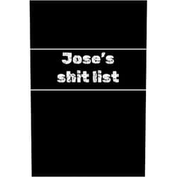 By Emily Alice Wood (Author) Jose's shit list - funny gift / notebook to write it - 144 pages: joural/ diary / planner