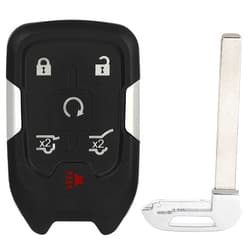 OCPTY 1 PCS Flip Key Entry Remote Control uncut Key Fob(Shell Case) Replacement for Suburban for Tahoe for GMC Yukon XL HYQ1AA 1551A-1AA 13508280 13580804 22984995 HYQ1AA 13580802