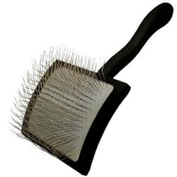 Omkesavyasvaha Professional Dog Slicker Brush - Fluff and Detangle (black)