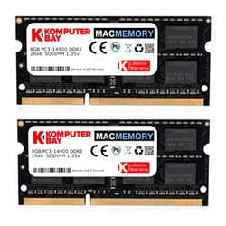 KOMPUTERBAY 16GB Dual Channel Kit 2X 8GB 204pin DDR3-1066 SO-DIMM 1066 PC3-8500 (1066MHz, CL7) for Apple