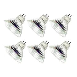 CTKcom MR16 12v 20w Halogen Light Bulbs(6 Pack) - 12 Volt Bi Pin Base,High Lumens, Precision Halogen Reflector Fiber Optic Light Bulb, Glass Cover,6 Pack