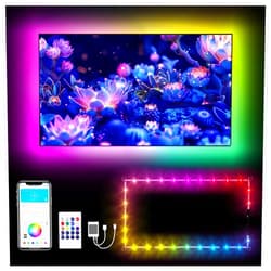 DAYBETTER LED Lights for TV 15FT, TV LED Backlight 65-75 inch, RGB LED Strip Lights Behind TV with APP Remote Control, Music Sync Color Changing with Bluetooth for Bedroom Gaming Room Decor