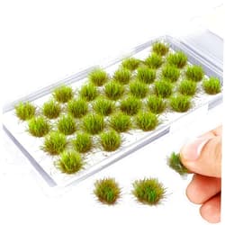 Wedhapy Miniature Grass Tufts Realistic Artificial Grass Tufts Decorative Static Grass Applicator Artificial Grass Model Making Accessories for DIY Railway Train Spring